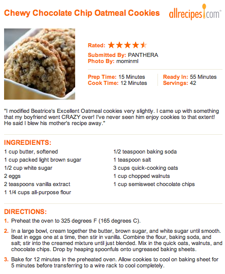 Chewy Chocolate Chip Oatmeal Chewy Chocolate Chip Cookies. Chewy Chocolate Chip Oatmeal