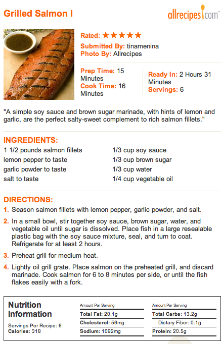 Grilled Salmon